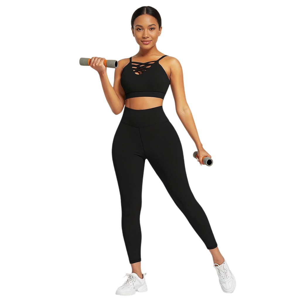 Yoga In Fitness - 3ピース レディース ヨガ フィットネスセット - ジム