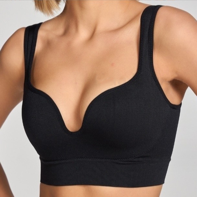 Yoga Fitness Ring - 3D スポーツベスト通気性なしスチールリング 3D カップブラジャーヨガ Bralette 女性の下着フィットネスランニング調節可能なブラジャー