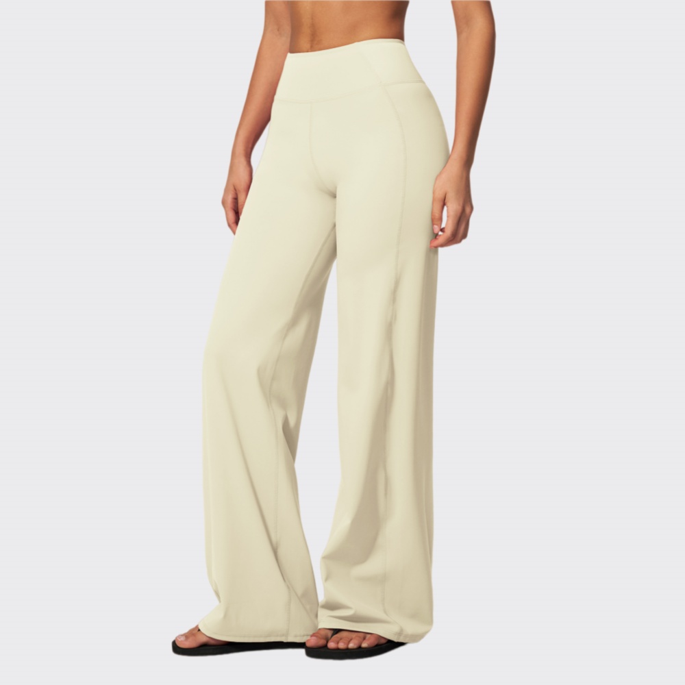 ハイウエストルーズフィットスポーツパンツ女性用ソリッドカラー - Yoga Fitness Leggings のレビューと価格