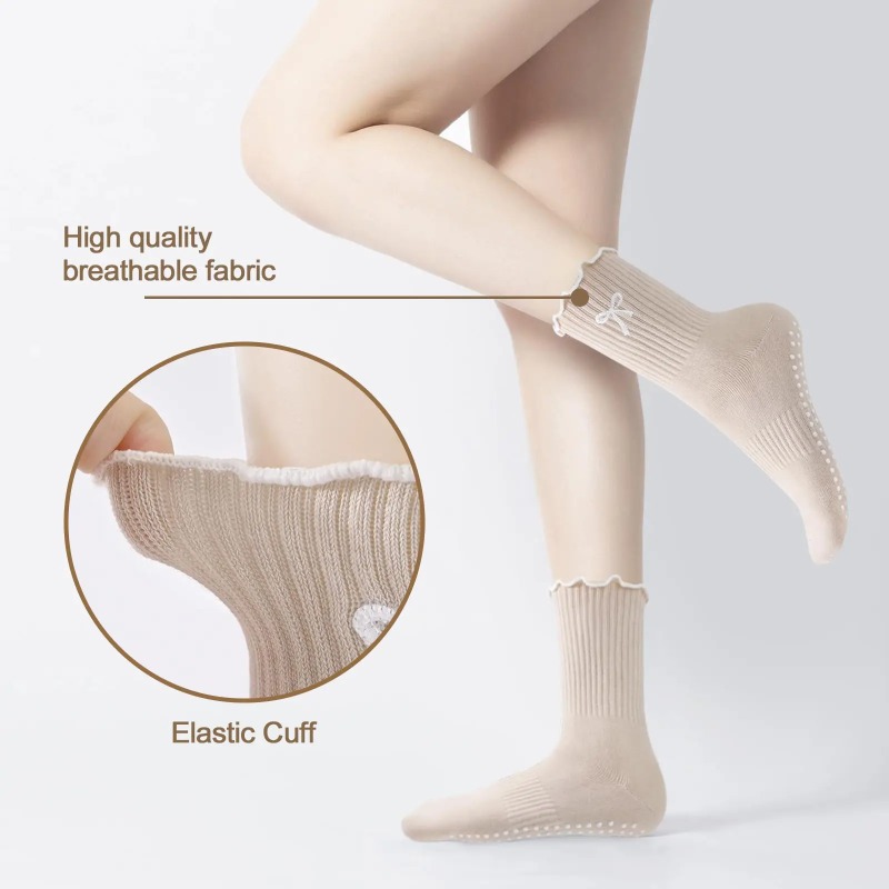 プロフェッショナルヨガソックス、コットンストラップシリコン滑 - Yoga In Fitness のレビューと価格