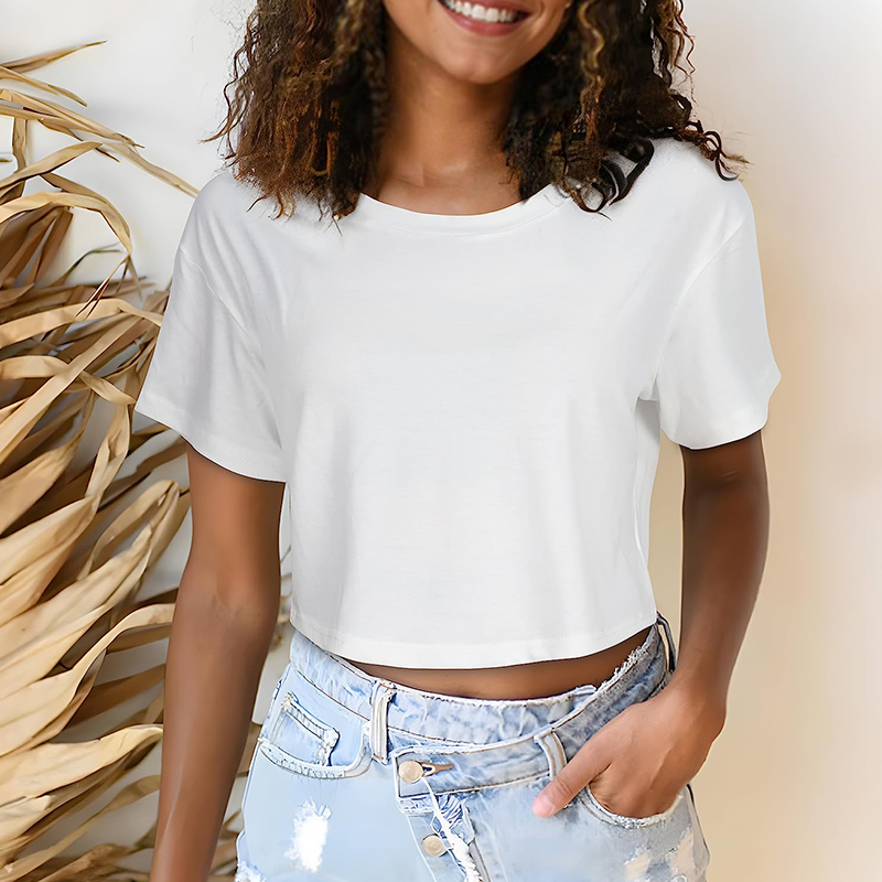綿無地女性半袖ダンスランニング服ヨガフィットネスクロップトッ - Yoga Fitness Fit Club のレビューと価格