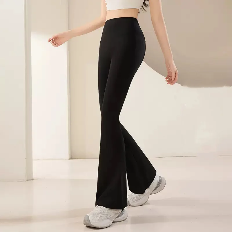 伸縮性のあるシャークスキンフィットネスヨガパンツ ハイウエス - Yoga Fitness Leggings のレビューと価格
