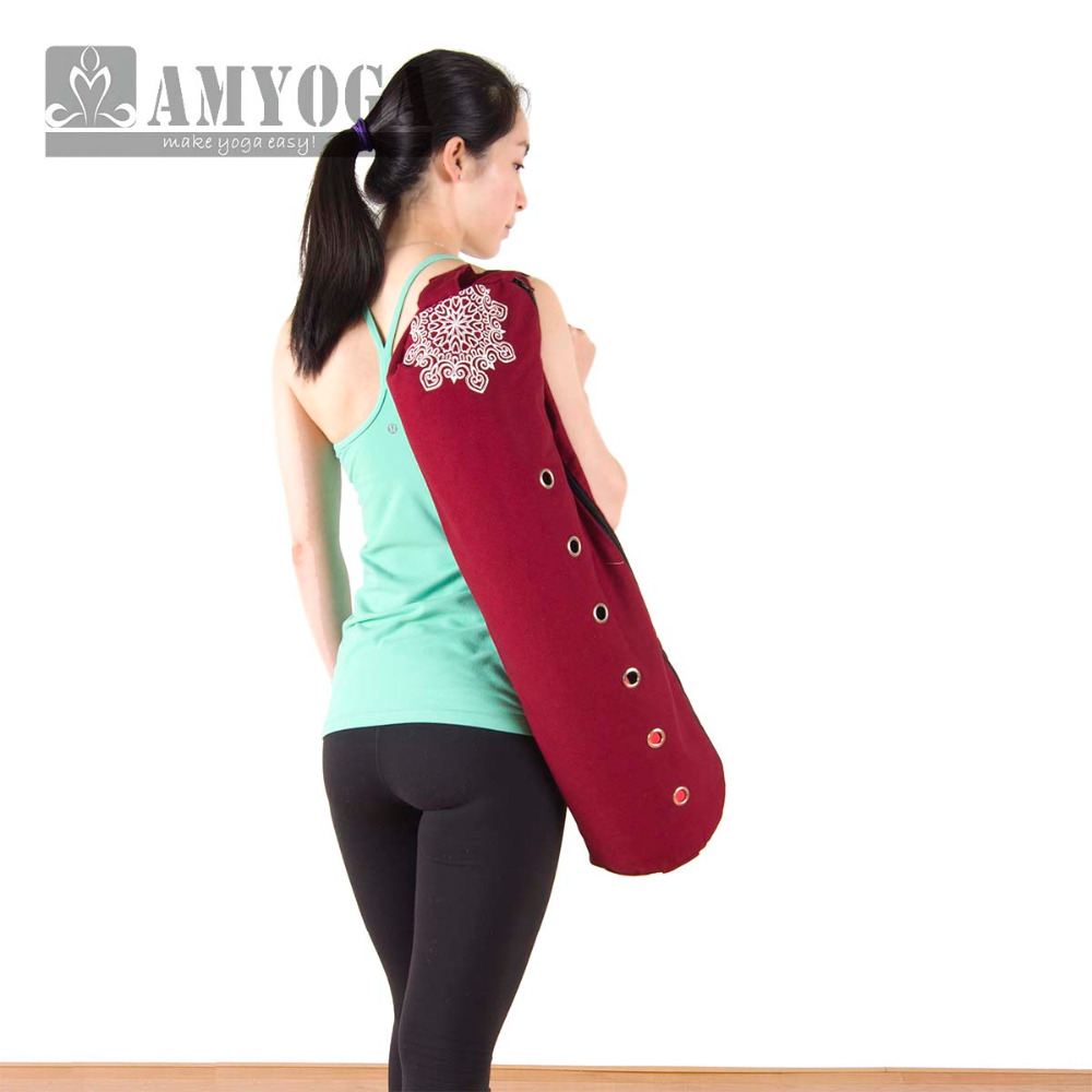 キャンバスヨガマットバッグ シングルショルダー ジムマットバ - Yoga Mat For Fitness のレビューと価格