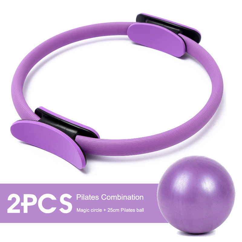 25cmヨガピラティスリングセット（抵抗バンド付き）フィット - Yoga Fitness Ring のレビューと価格